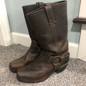 Frye Harness 12R Boots in Smoke Sz 8.5 circa 1980s